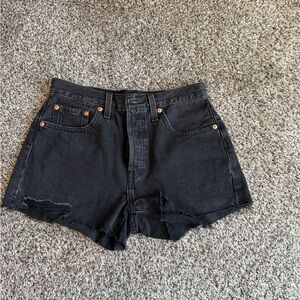 Levi's Black Jean Shorts for Women